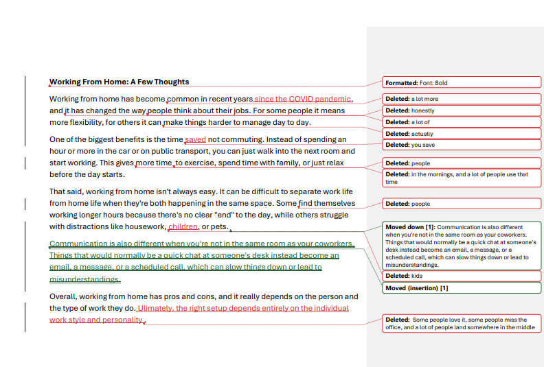 PDF with comments